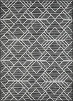 Antoun Charcoal 5'3 x 7'3 Indoor/Outdoor Rug