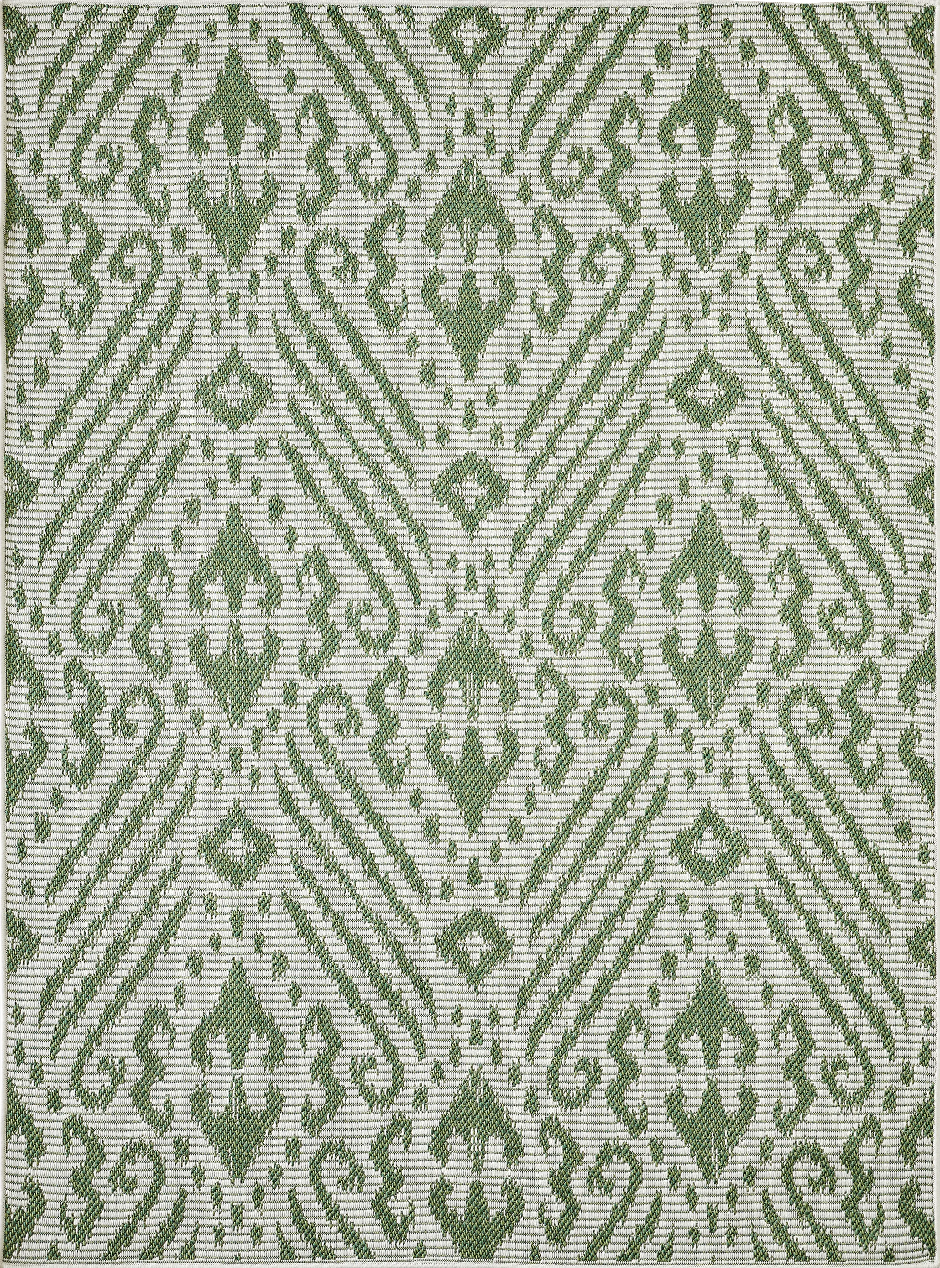 Bahart Green 5'3 x 7'3 Indoor/Outdoor Rug - Thumbnail - Image 1