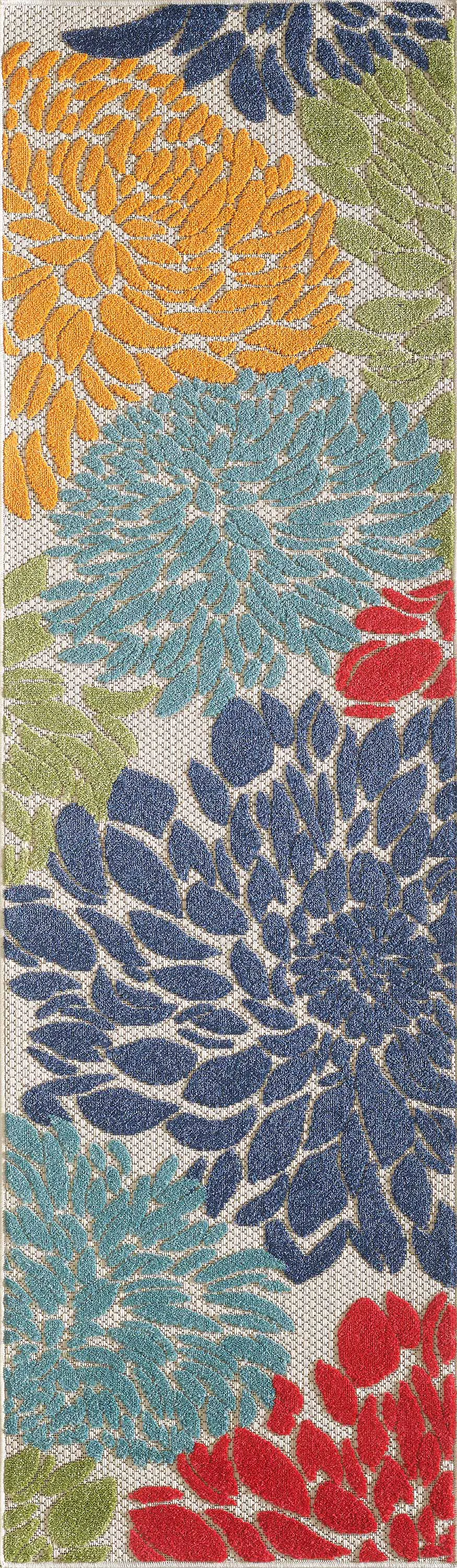 Nizsm Multi 2'2 x 7'6 Indoor/Outdoor Runner - Image 1