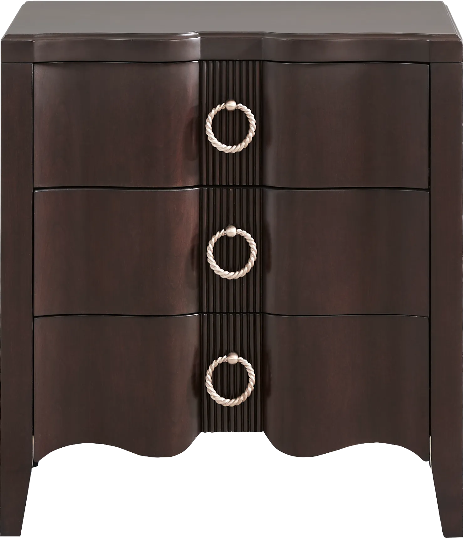 Bradbury Brown Cherry Finish 7 Pc King Upholstered Bedroom - Thumbnail - Image 11