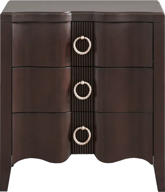 Bradbury Brown Cherry Finish Nightstand