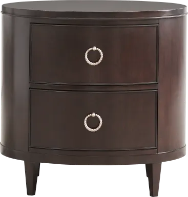 Bradbury Brown Cherry Finish Accent Nightstand
