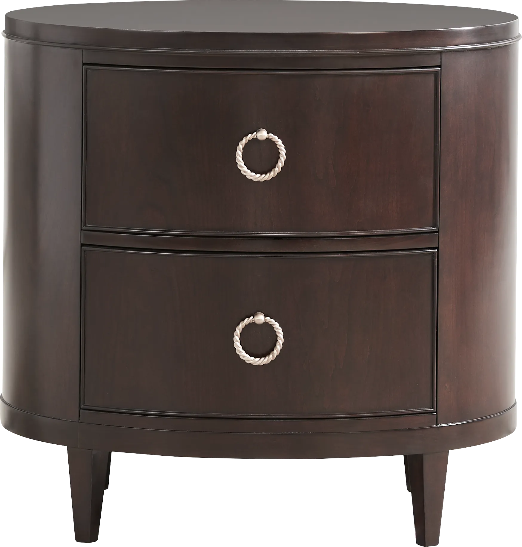 Bradbury Brown Cherry Finish Accent Nightstand - Image 1