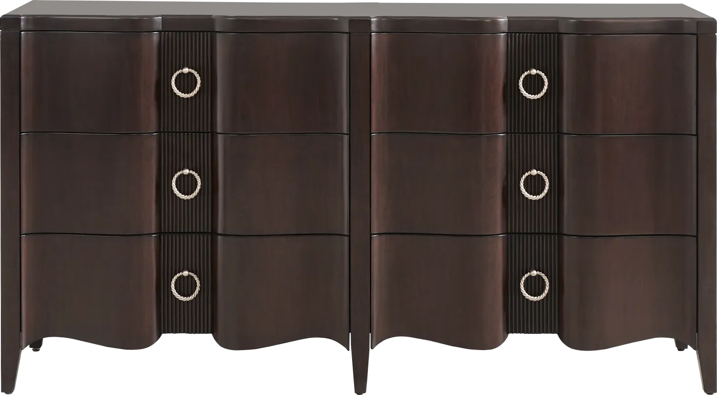 Bradbury Brown Cherry Finish Dresser