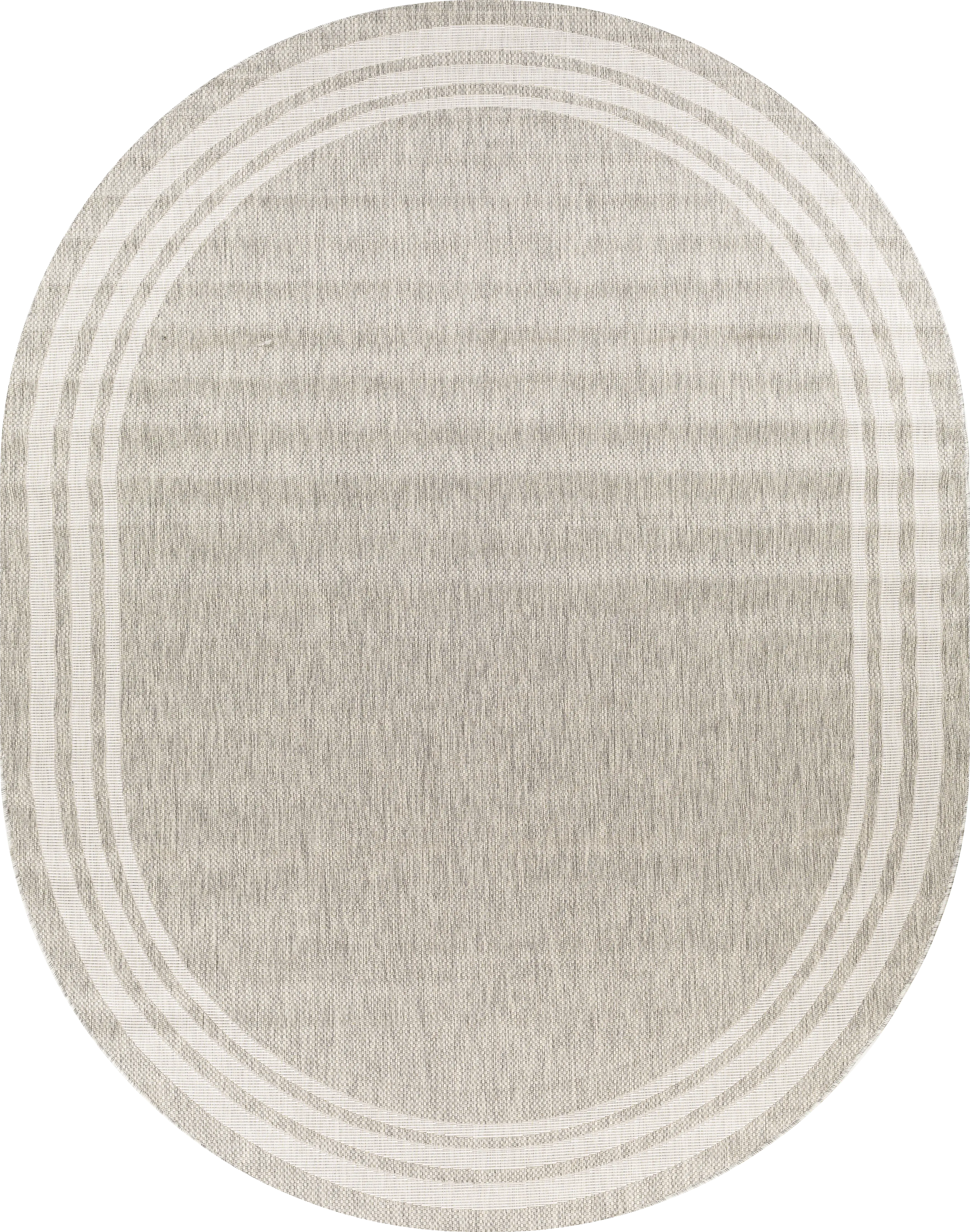 Civada Oatmeal 7'10 x 10' Oval Rug - Thumbnail - Image 1