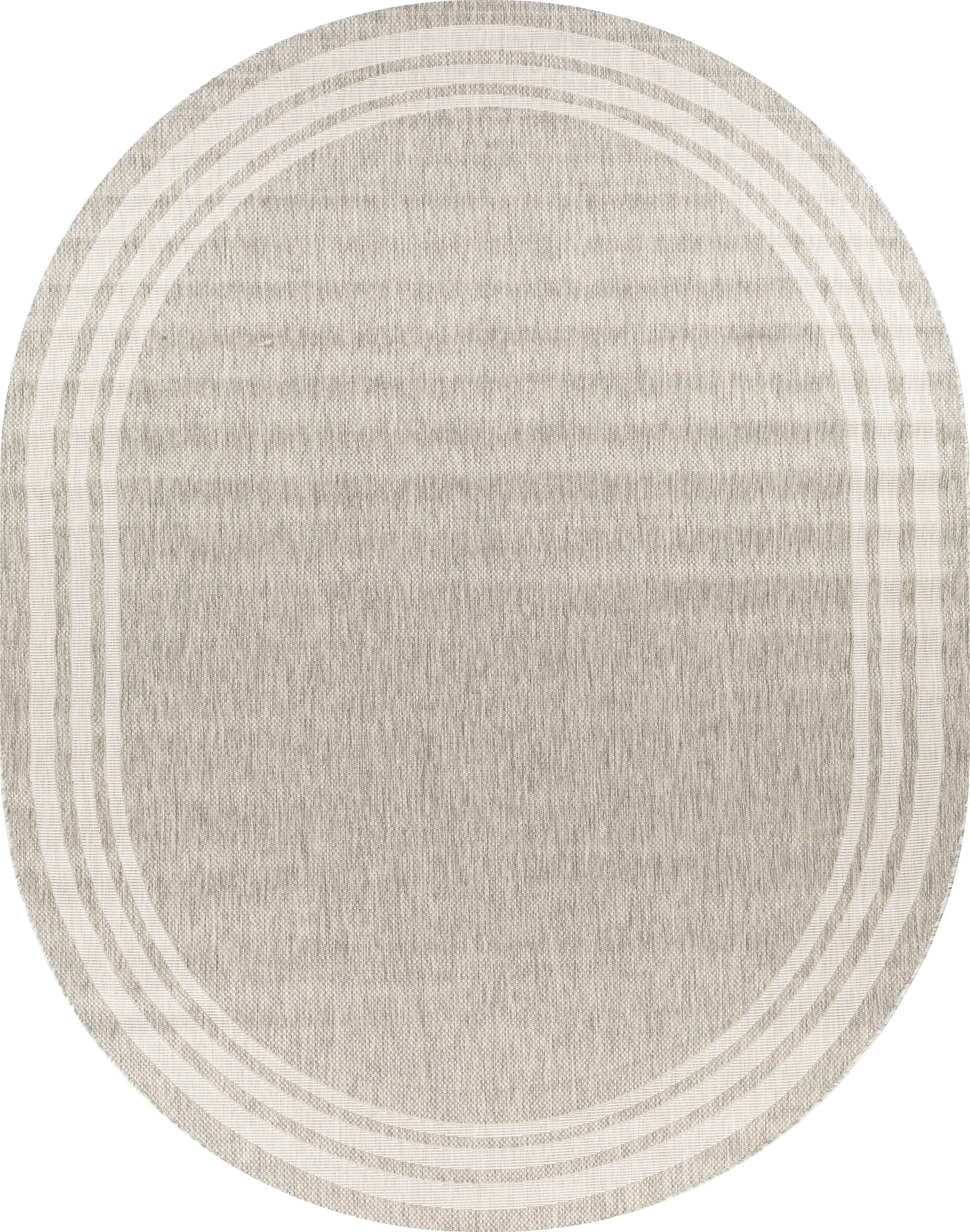 Civada Oatmeal 7'10 x 10' Oval Rug