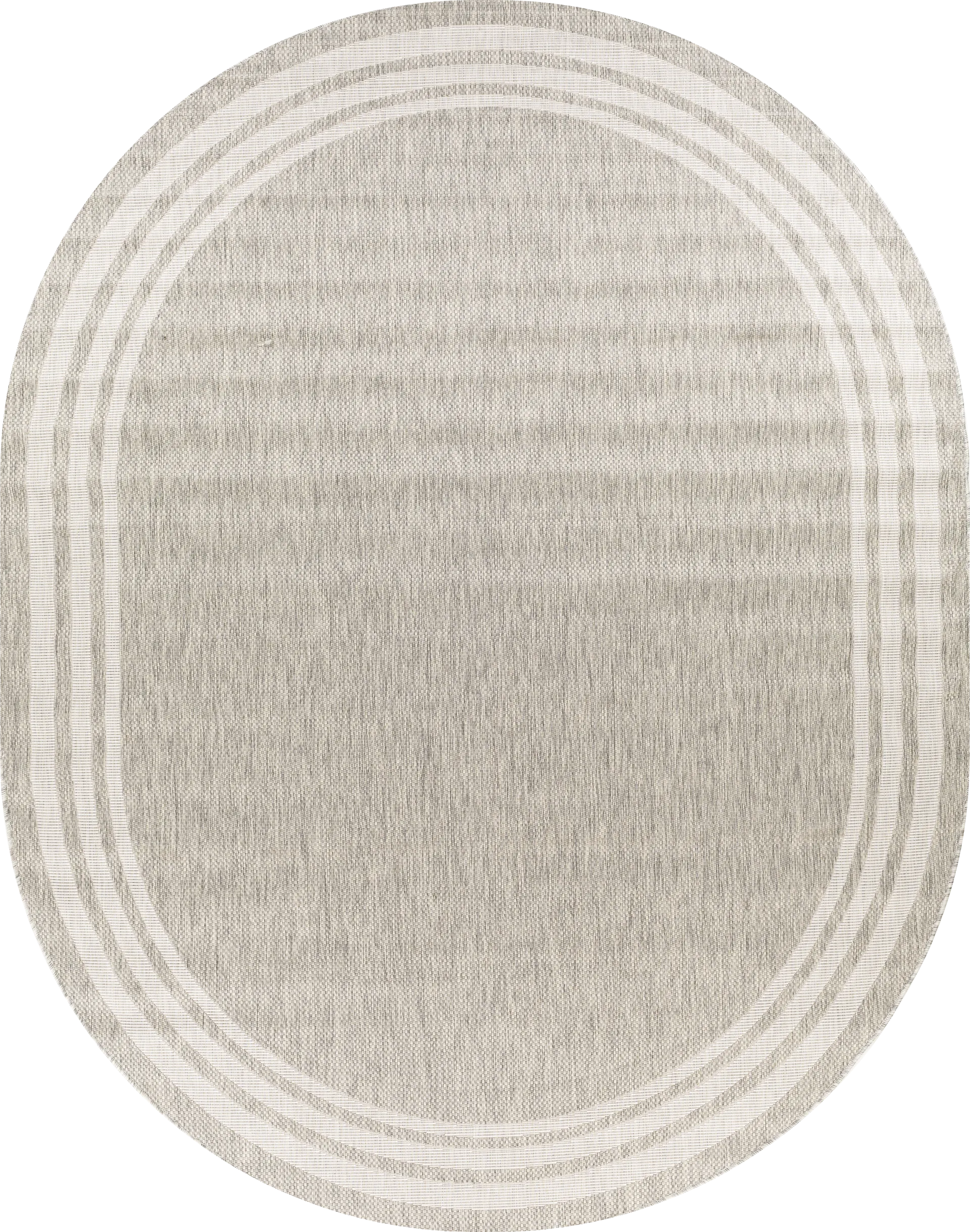Civada Oatmeal 7'10 x 10' Oval Rug - Image 1