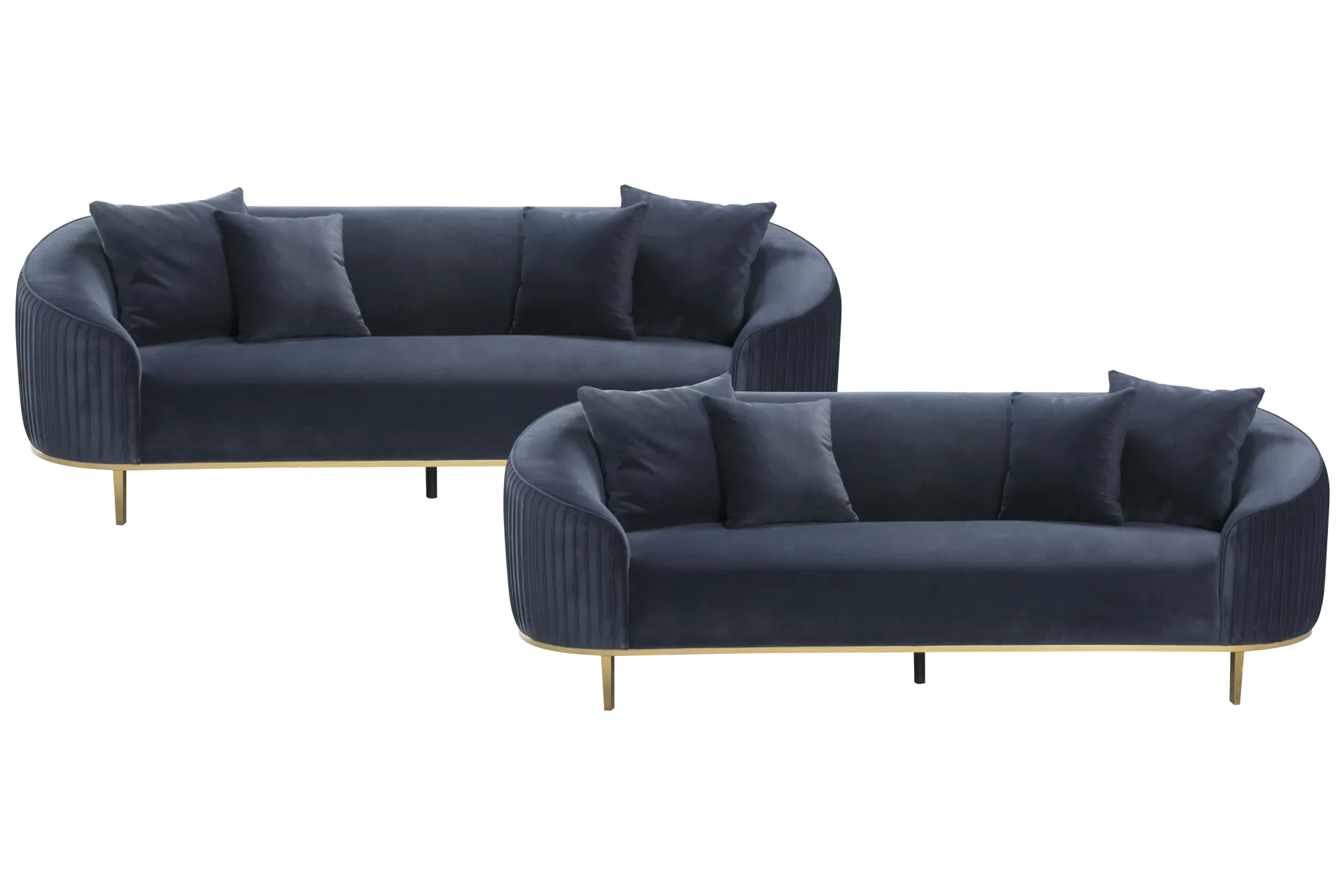 Gatsby Blue 2 Pc Living Room - Image 1