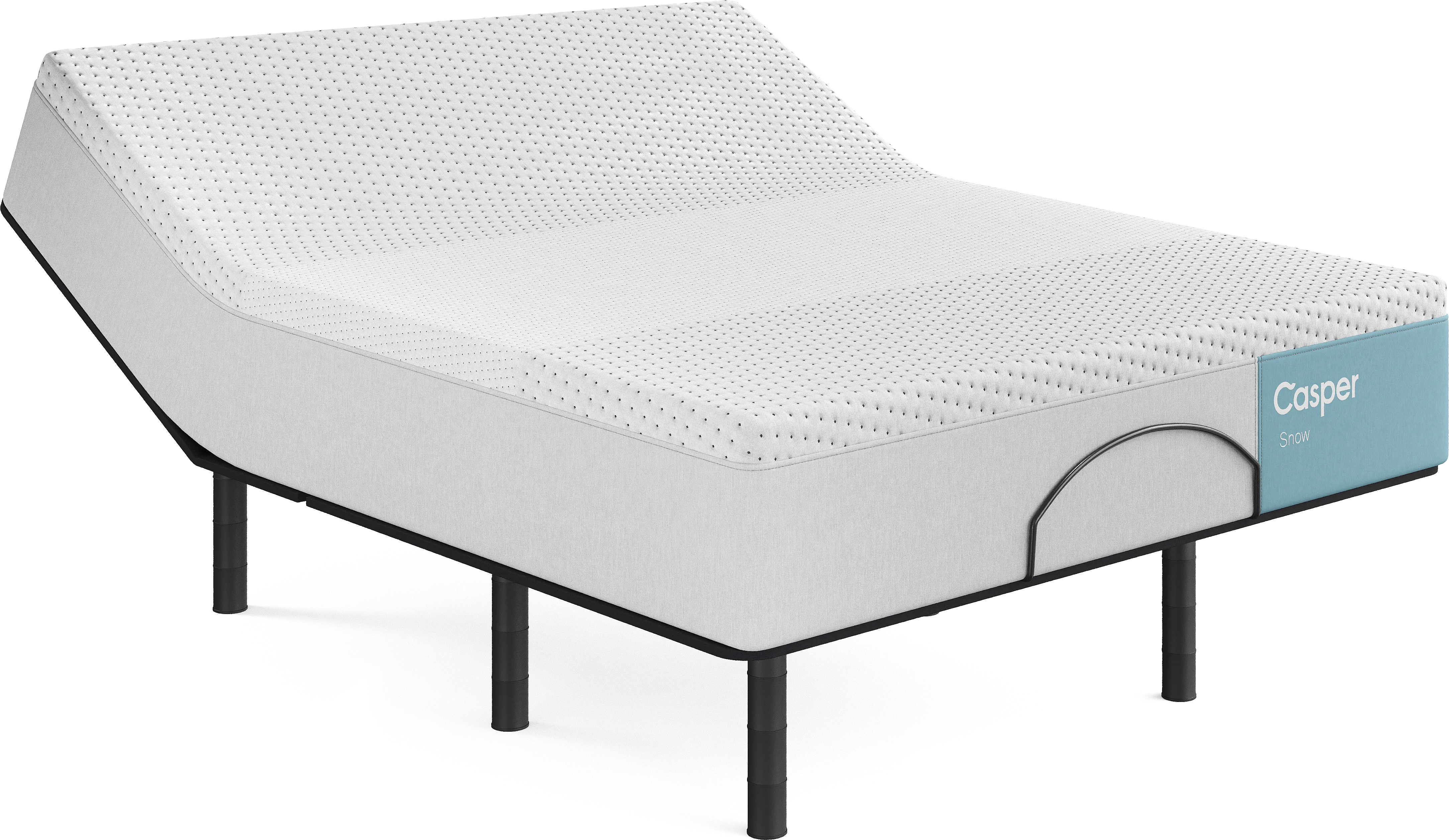 Casper Snow 2.0 Queen Mattress with Head Up Only Base - Thumbnail - Image 1