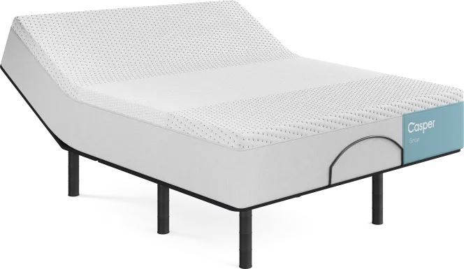 Casper Snow 2.0 Queen Mattress with Head Up Only Base