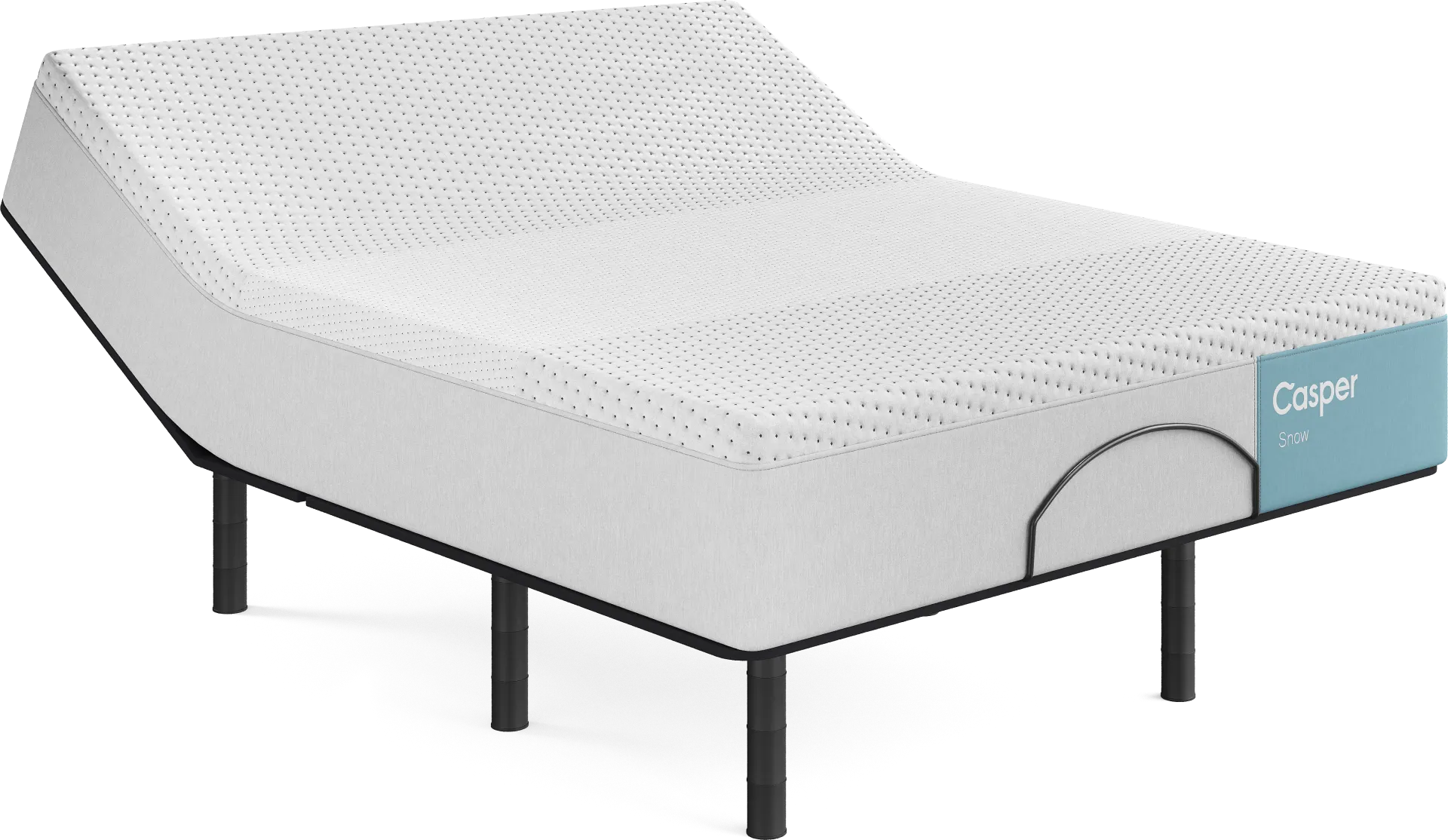 Casper Snow 2.0 Queen Mattress with Head Up Only Base - Image 1