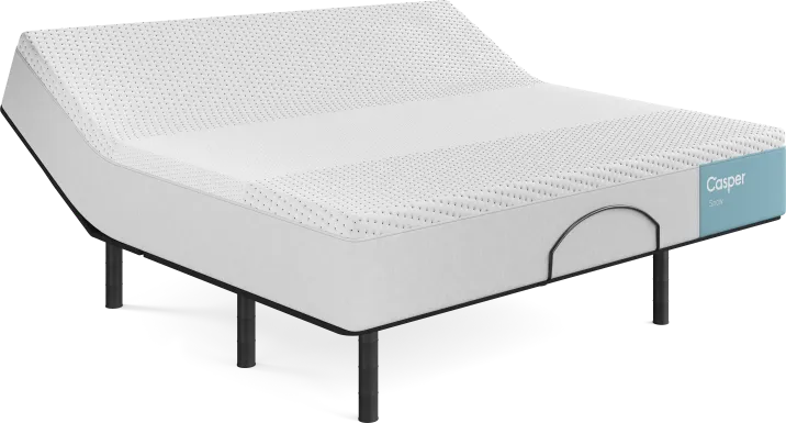 Casper Snow 2.0 King Mattress with Head Up Only Base