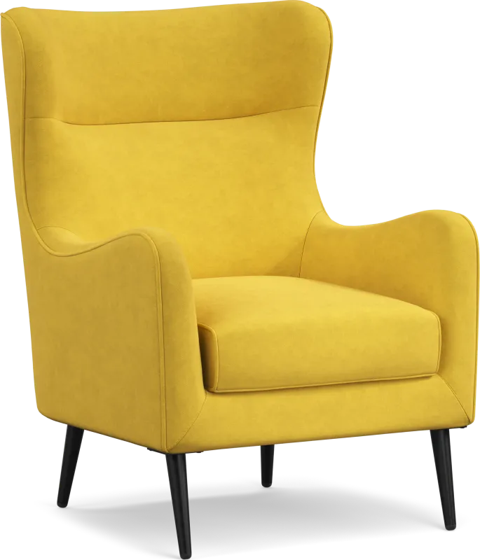 Windsor Park II Yellow Accent Chair