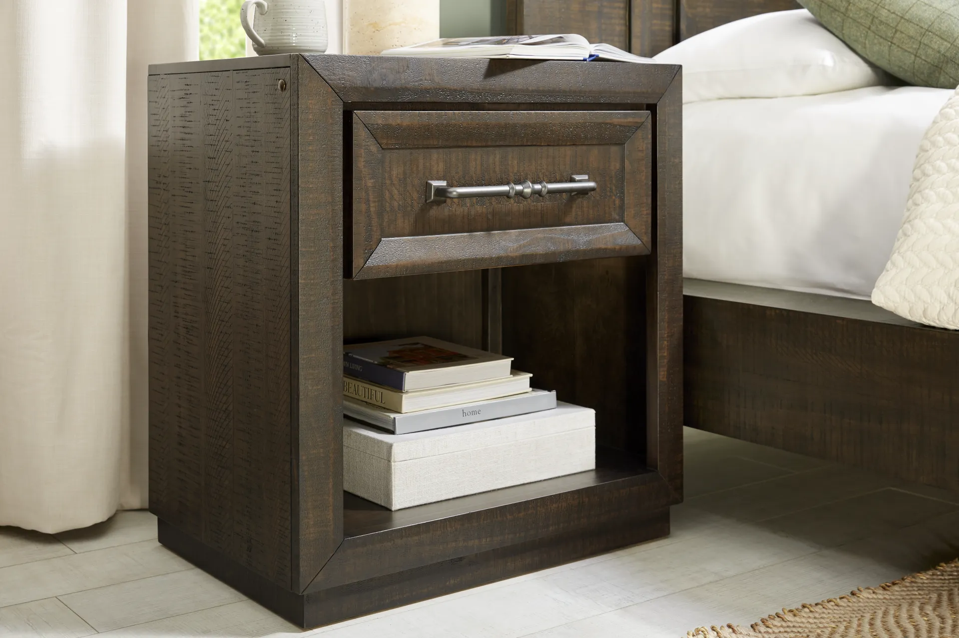 Mckinnon Dark Brown Nightstand - Image 4