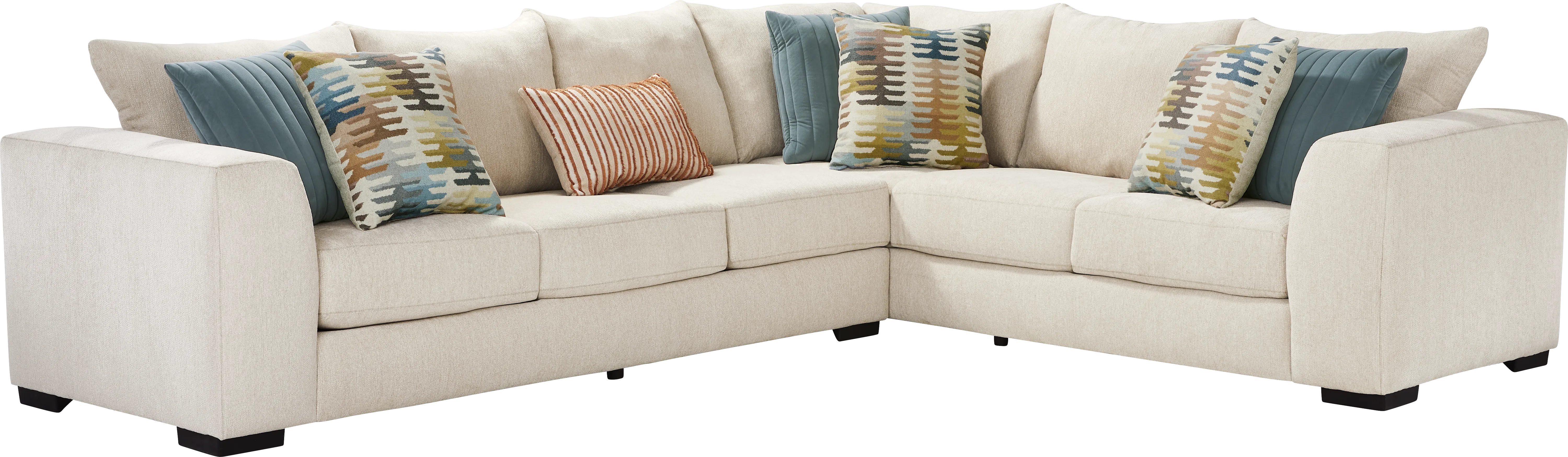 Brookeville White 2 Pc Sectional - Thumbnail - Image 1