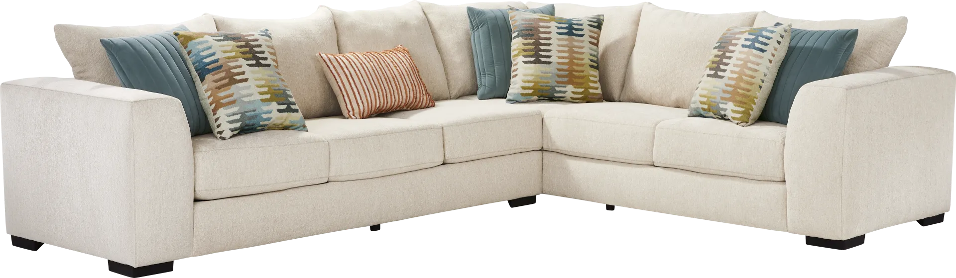 Brookeville White 2 Pc Sectional
