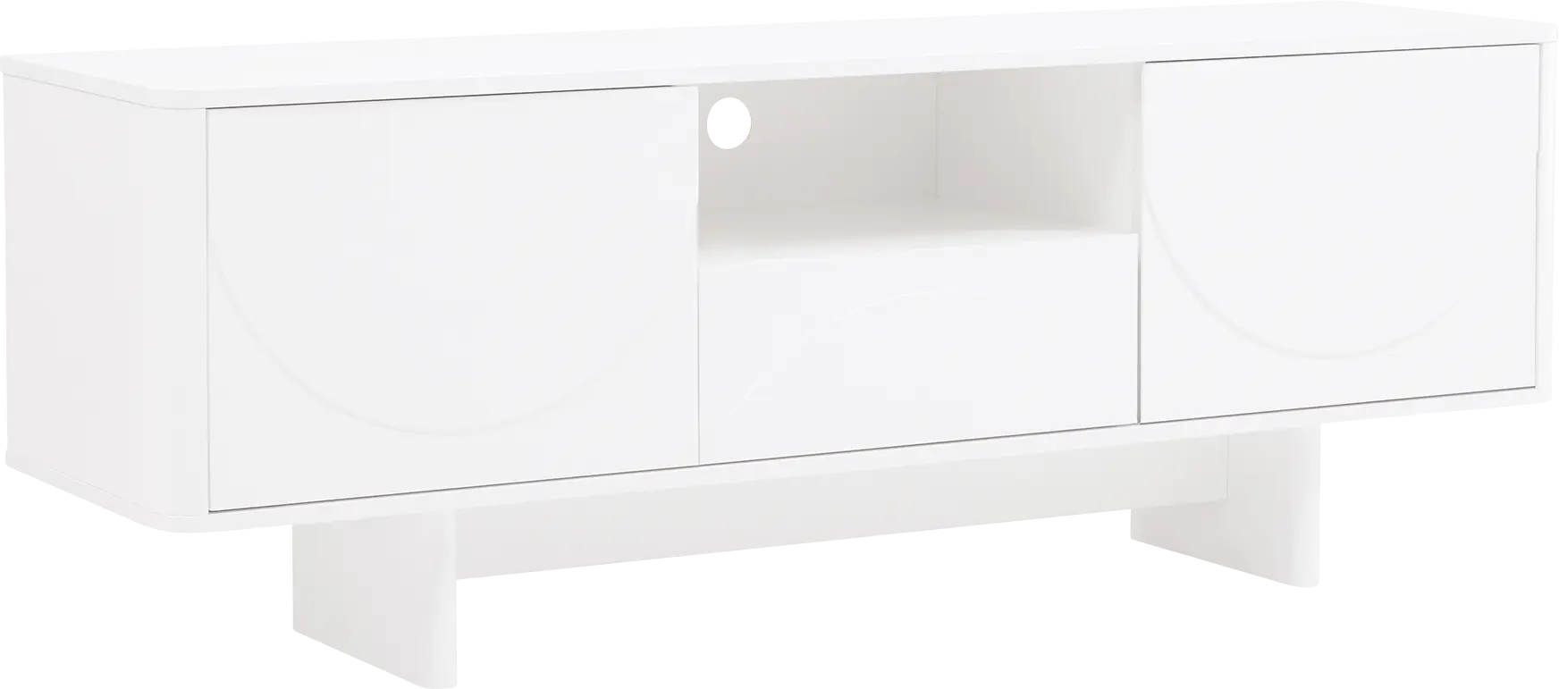 Ammons White 59.5 in. Console