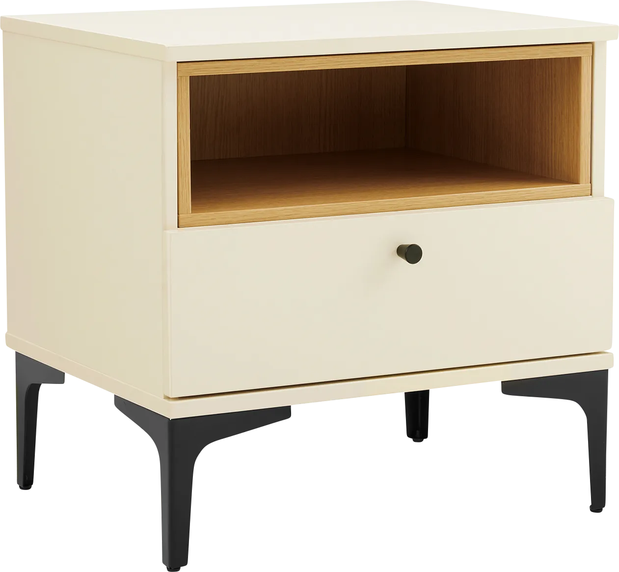 Ashcraft Cream Nightstand - Image 1