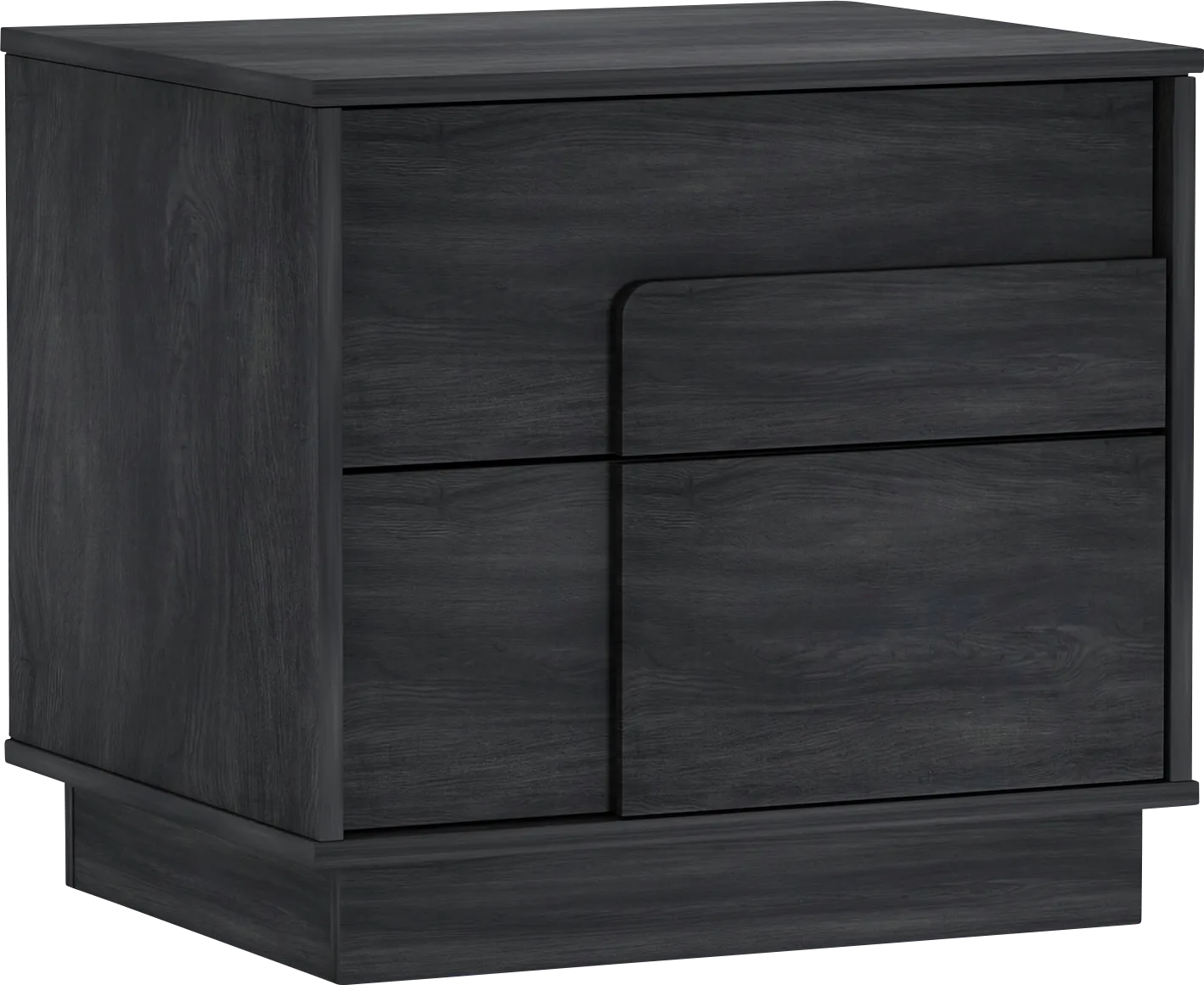 Dorriety Charcoal Gray Nightstand - Image 1