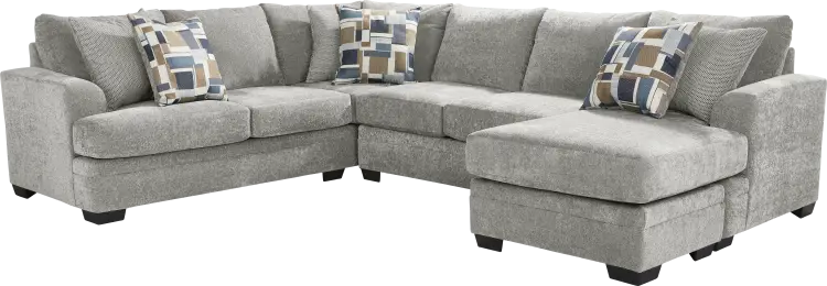 2 pc right arm chaise sectional