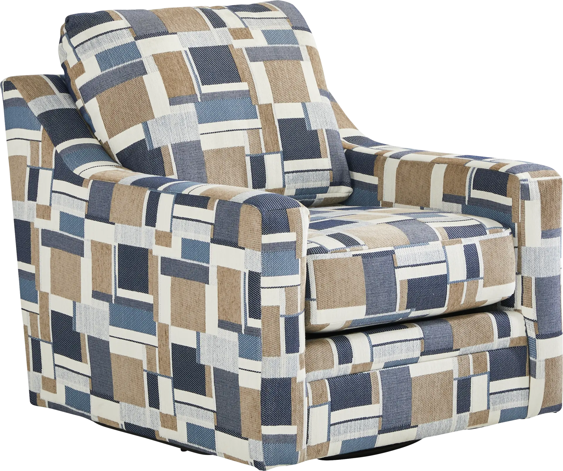 Copley Place Brown Accent Swivel Chair