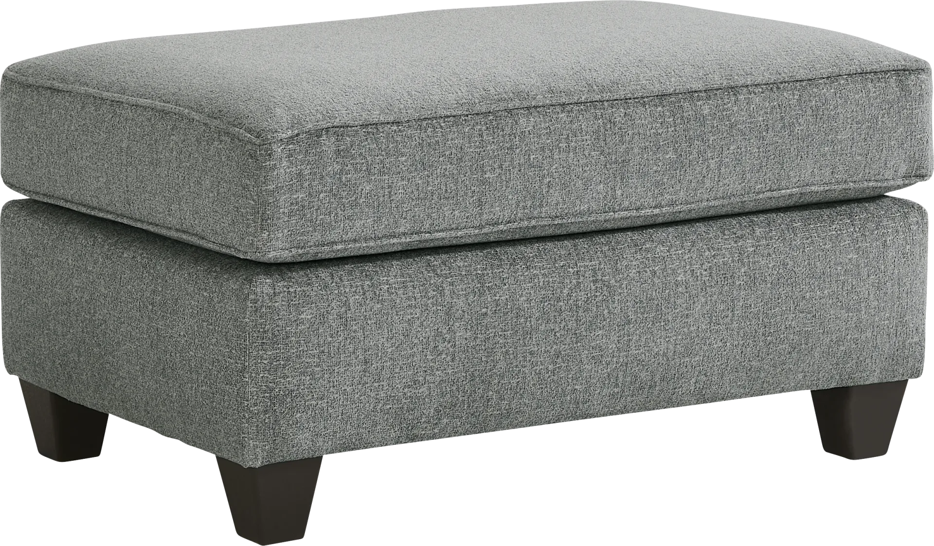 Riley Blue Ottoman - Image 1
