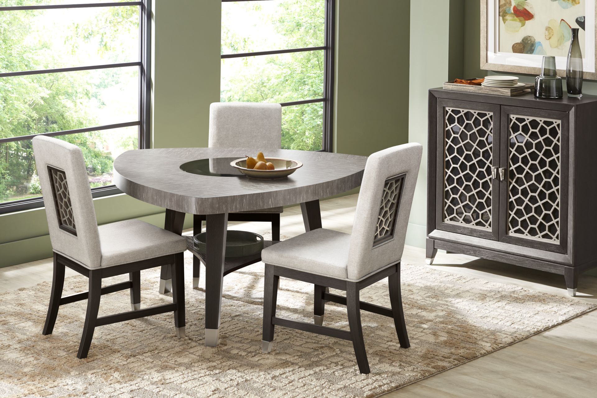 Rosalie Espresso 4 Pc Dining Room - Image 1