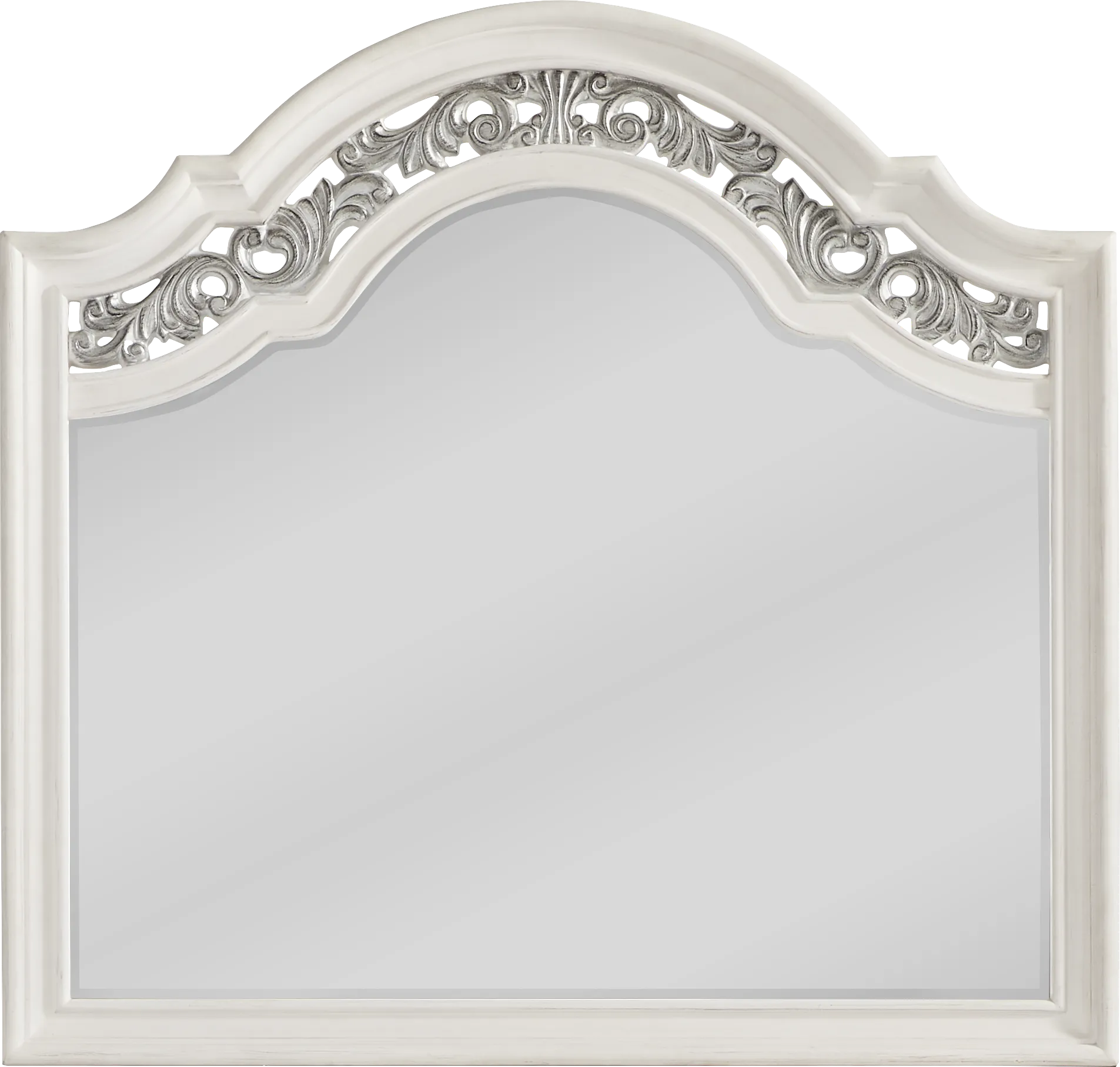 Augustine White 5 Pc Queen Arched Panel Bedroom - Thumbnail - Image 7