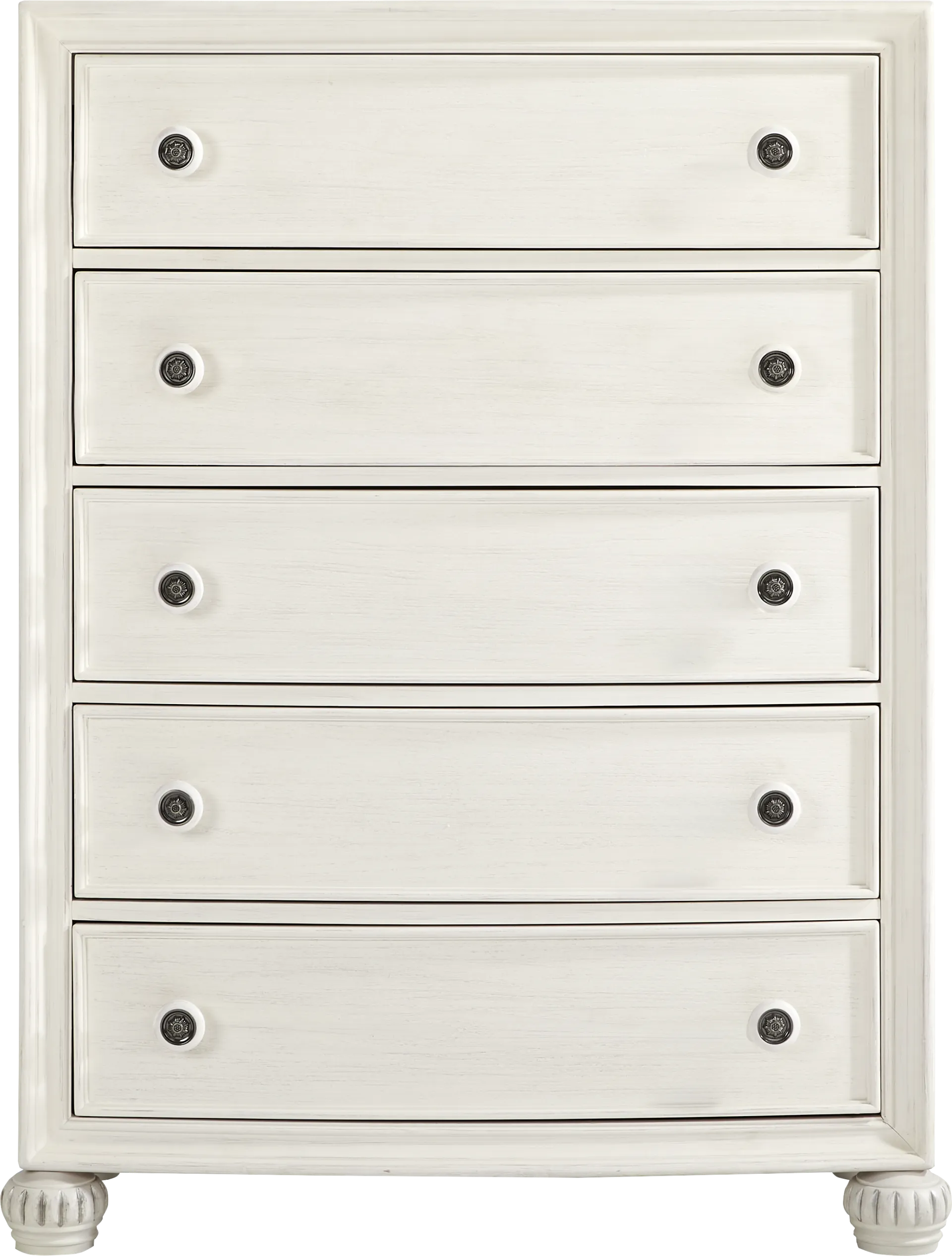 Augustine White 5 Pc Queen Arched Panel Bedroom - Image 3