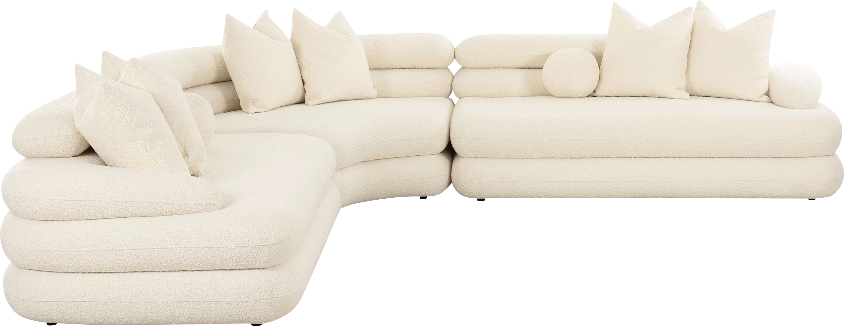 Briscoey Cream 3 Pc Sectional - Thumbnail - Image 1