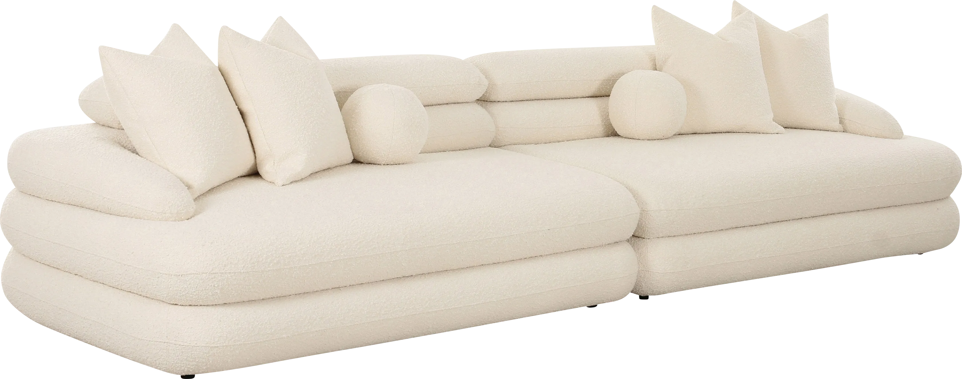 Briscoey Cream Sofa - Thumbnail - Image 1