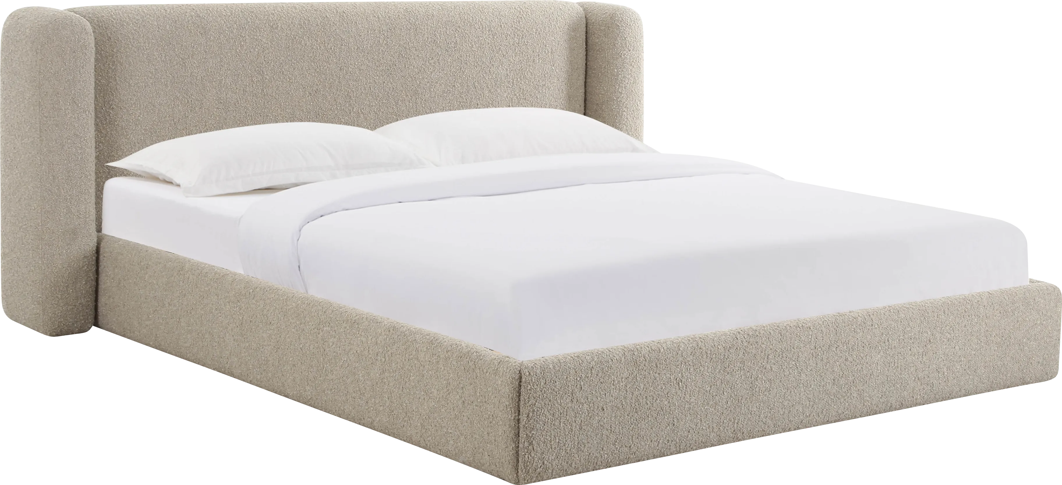 Emeliney Tan King Bed - Thumbnail - Image 1