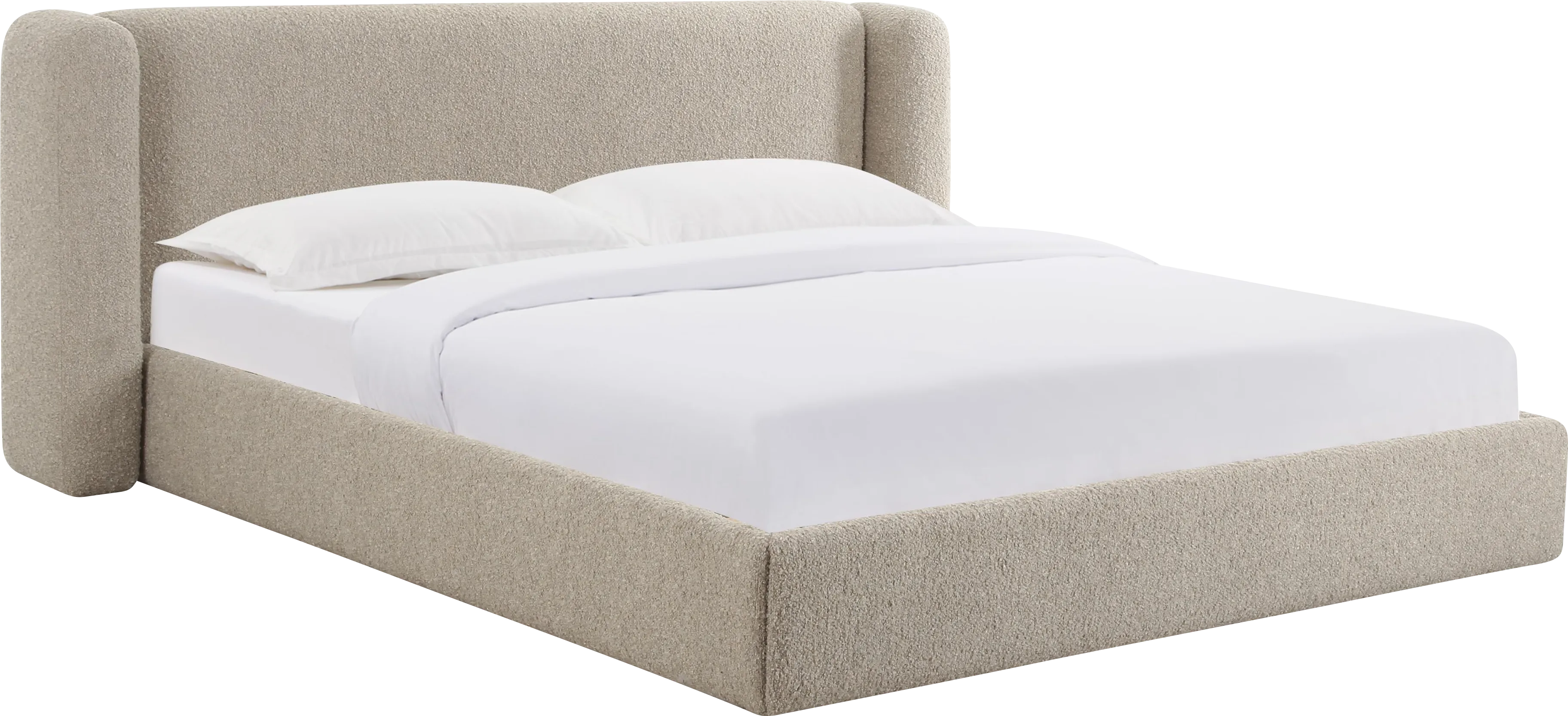 Emeliney Tan Queen Bed - Thumbnail - Image 1