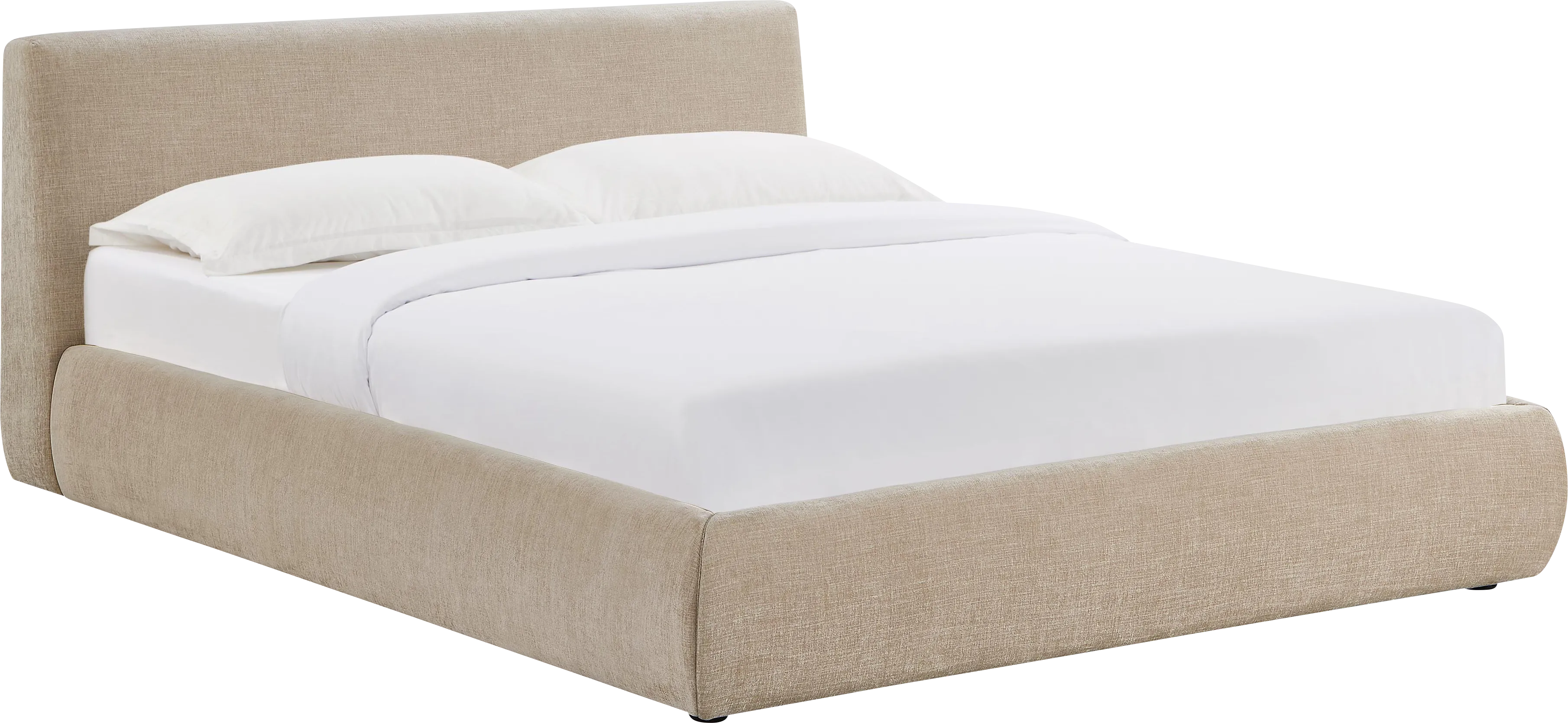 Forswall III Taupe Queen Bed - Thumbnail - Image 1