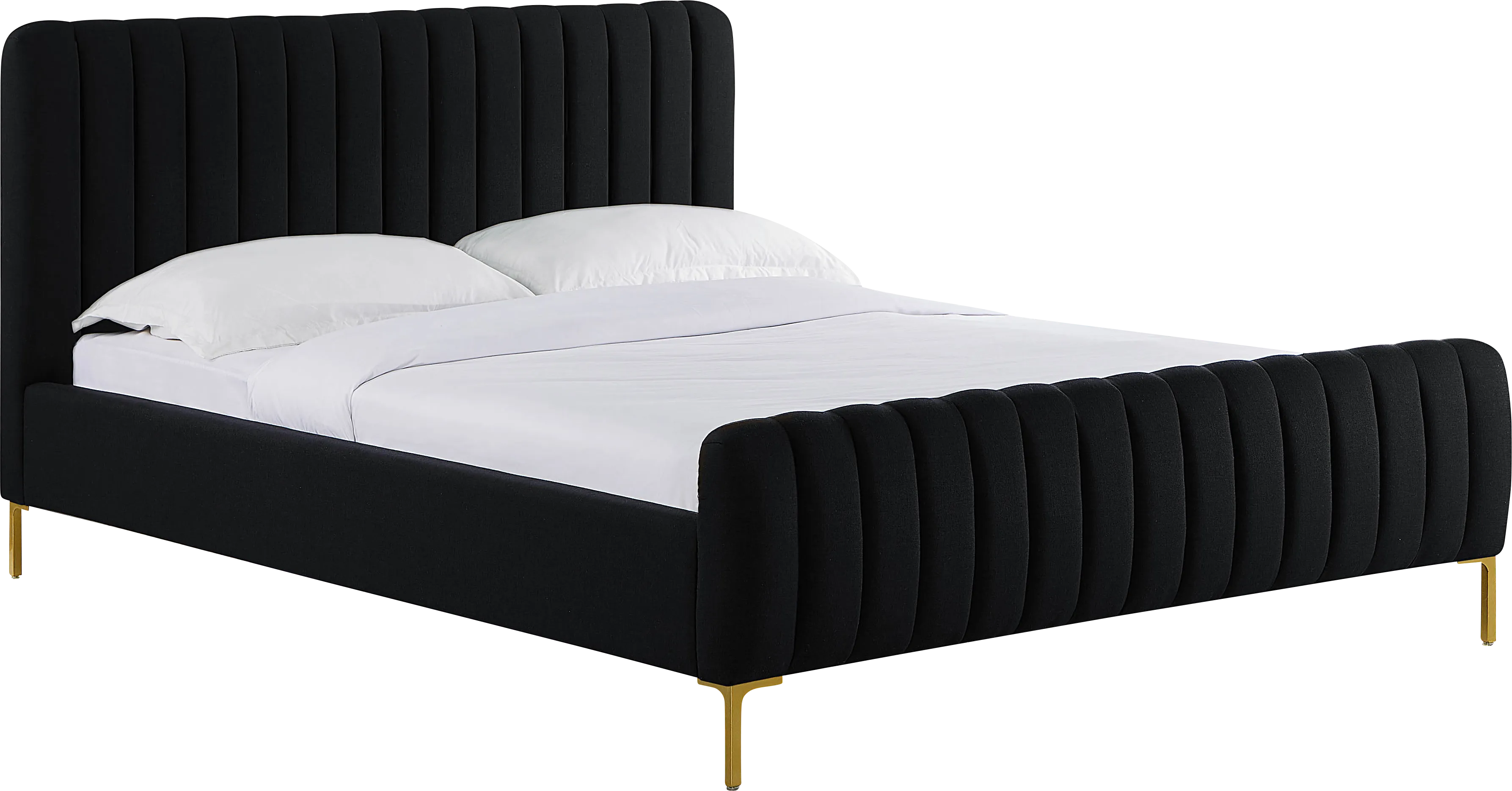 Beineke II Black Queen Bed - Thumbnail - Image 1