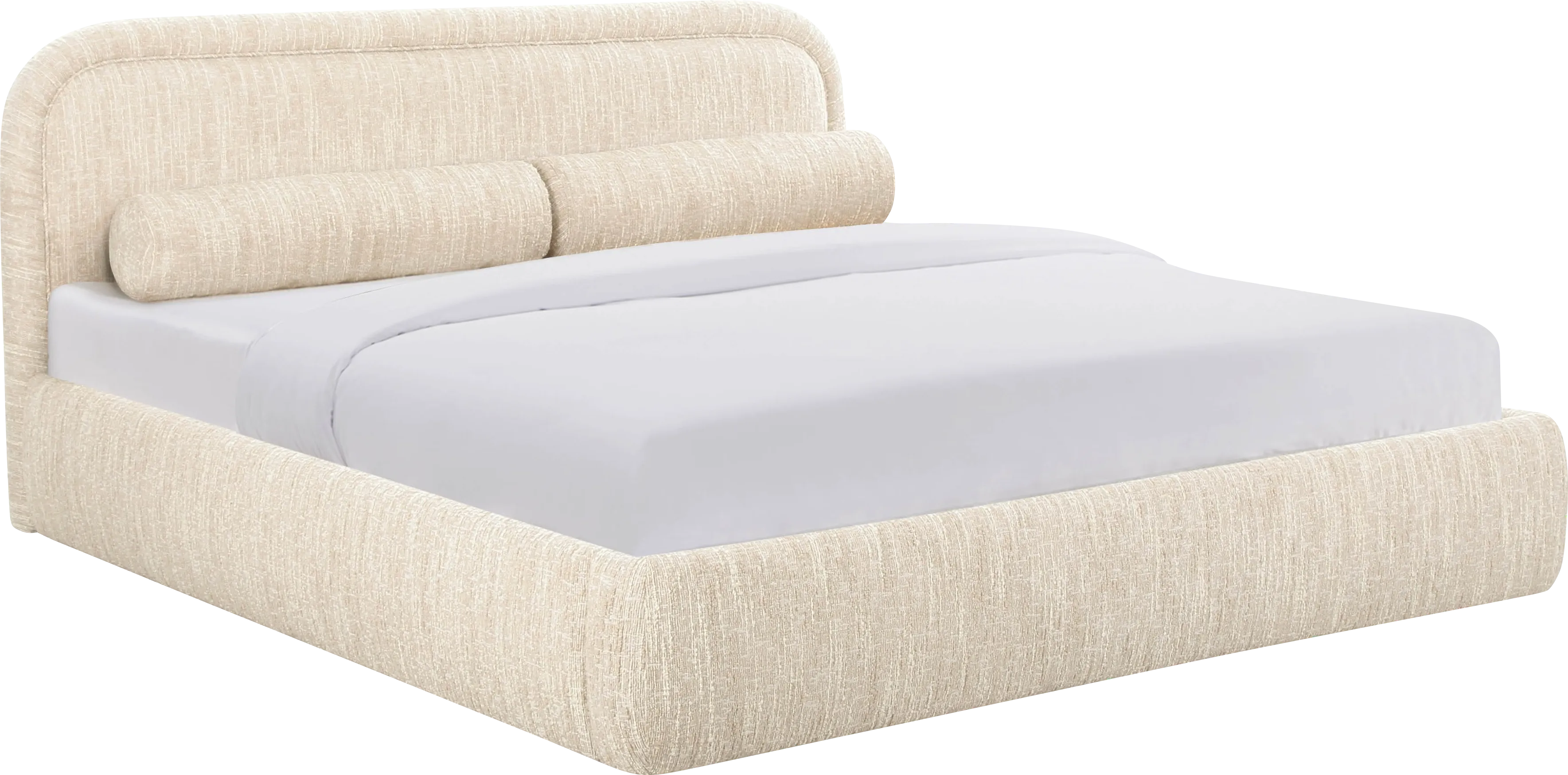Bronislaw Cream Queen Bed - Thumbnail - Image 1