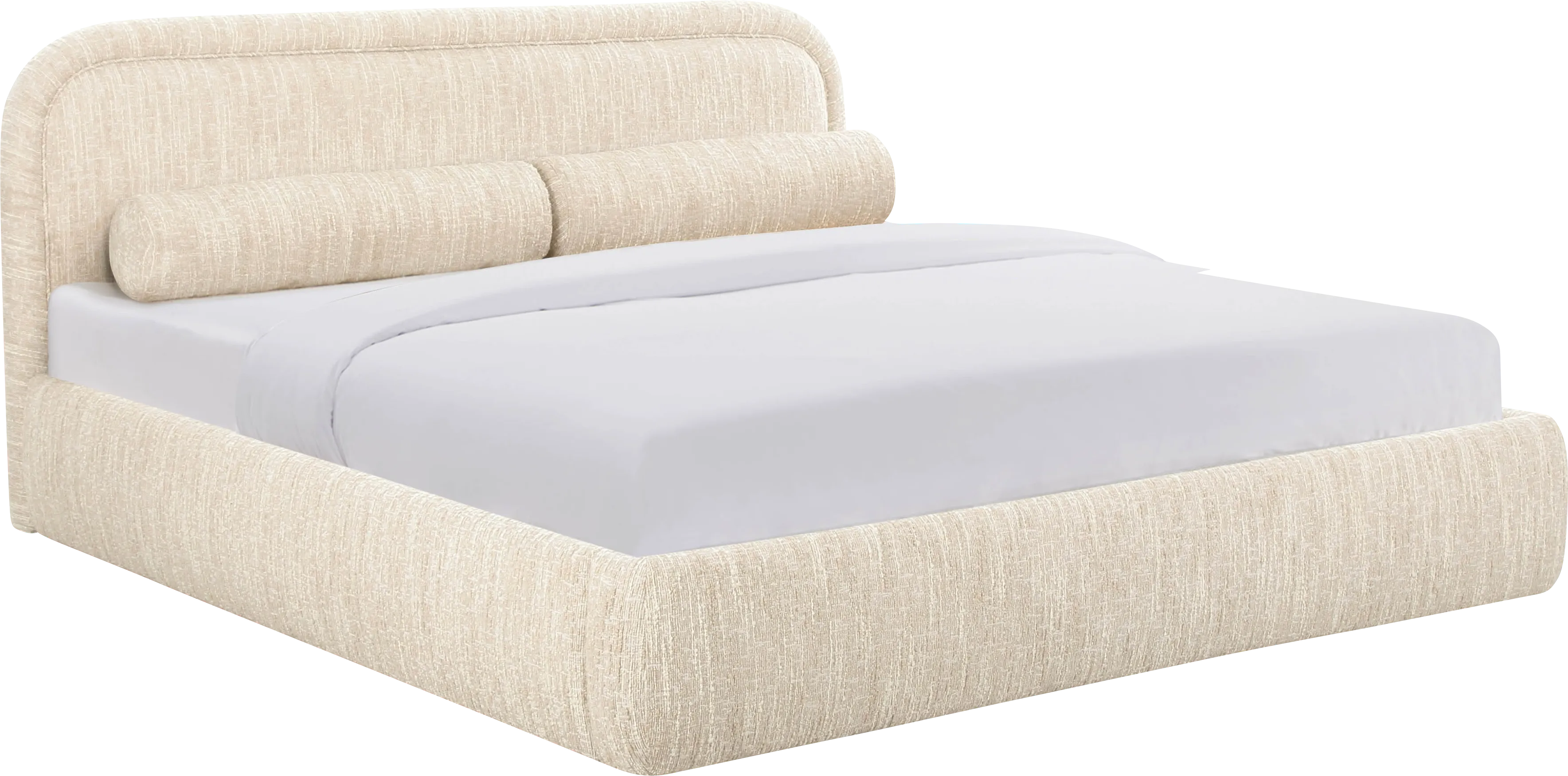Bronislaw Cream King Bed - Thumbnail - Image 1