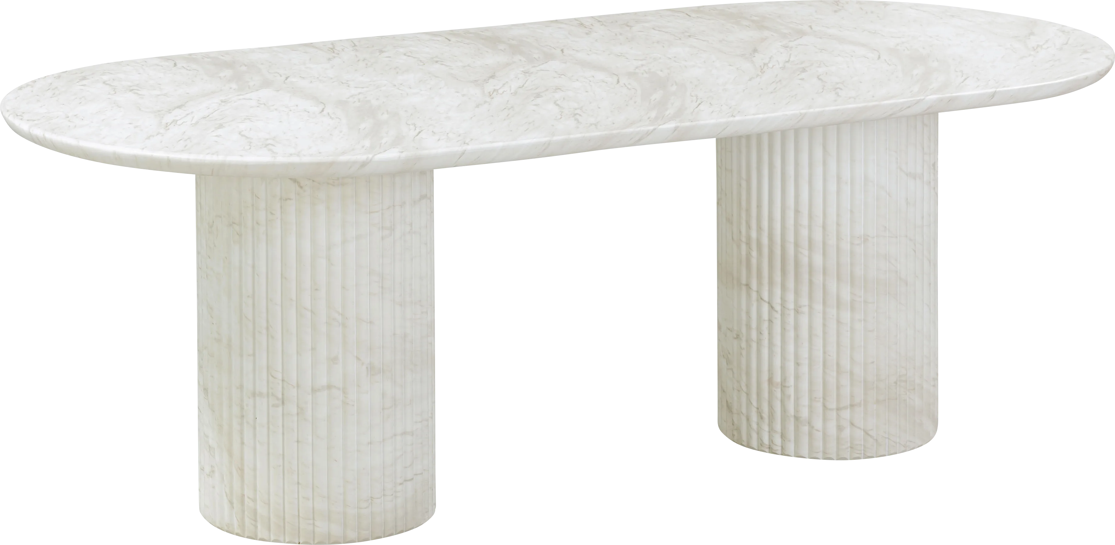 Aberjona White Dining Table - Thumbnail - Image 1