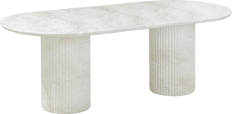 Aberjona White Dining Table