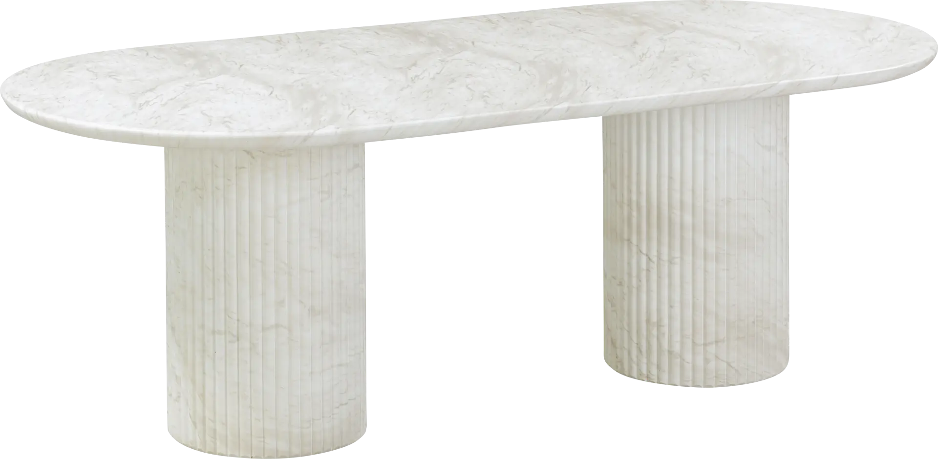 Aberjona White Dining Table