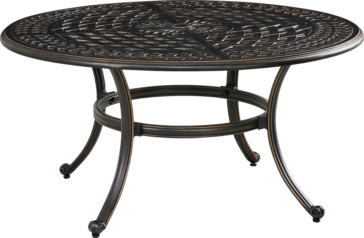 Carina Bronze Round Outdoor Cocktail Table