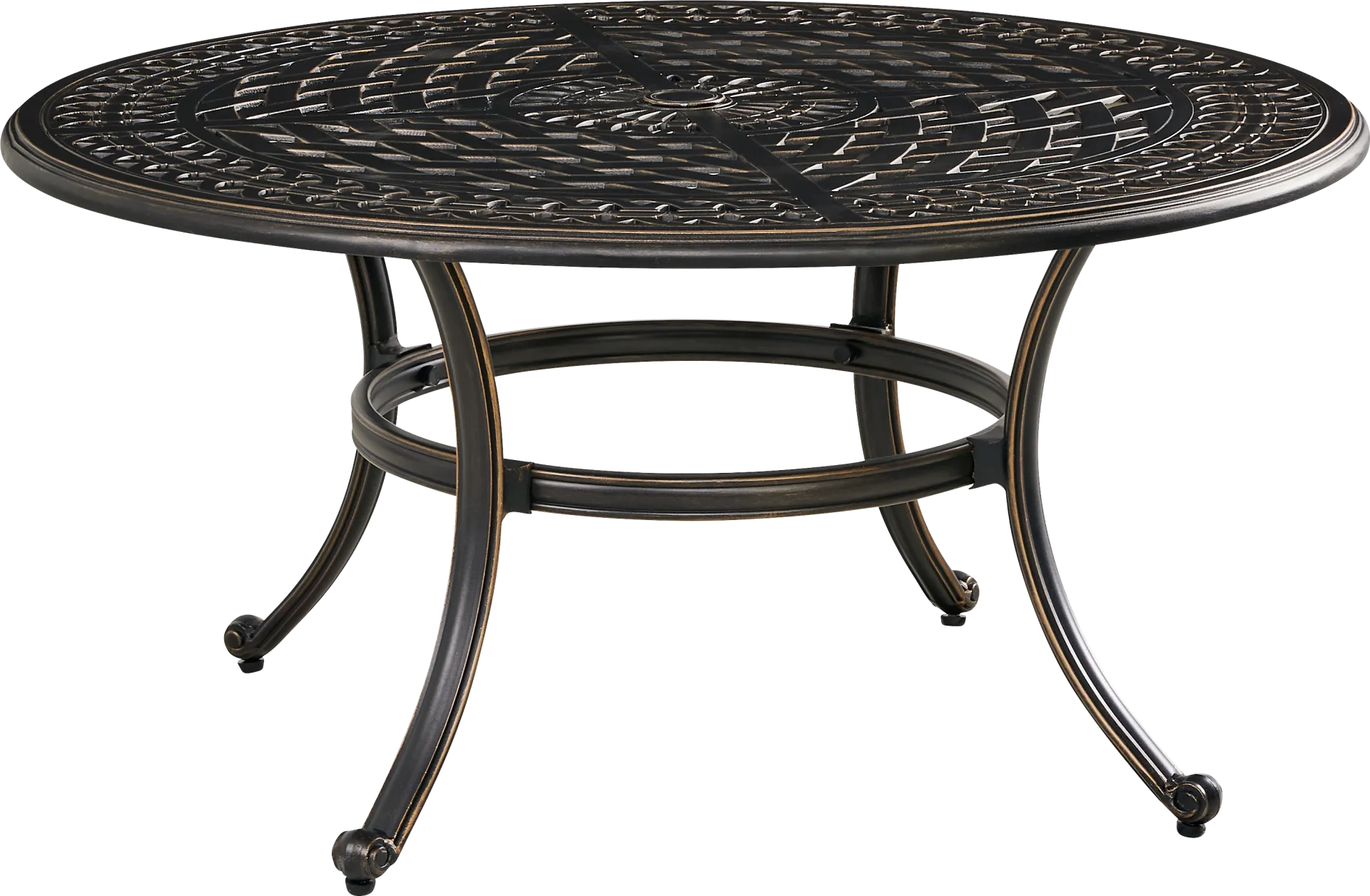 Carina Bronze Round Outdoor Cocktail Table - Image 2