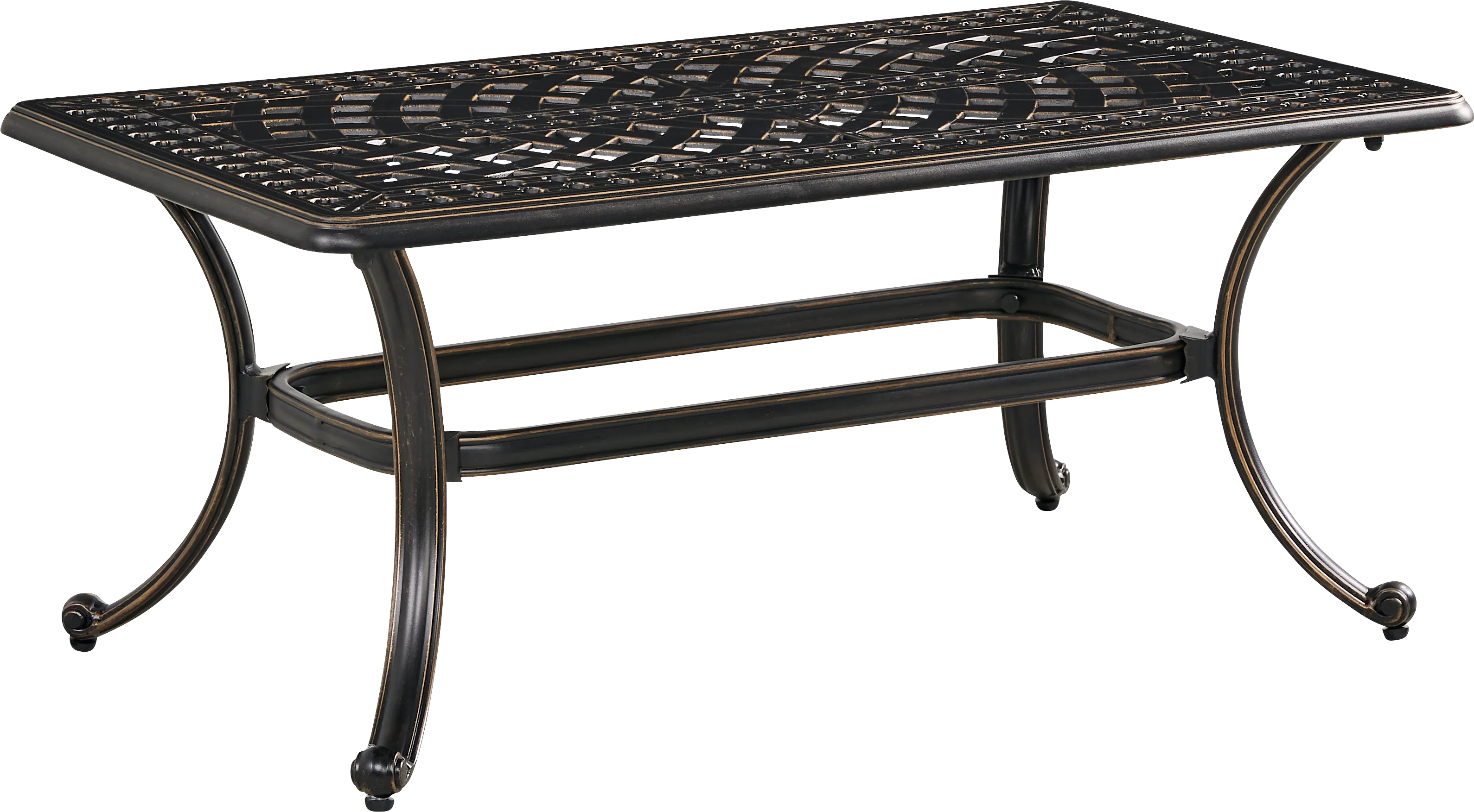 Carina Bronze Rectangle Outdoor Cocktail Table - Thumbnail - Image 1