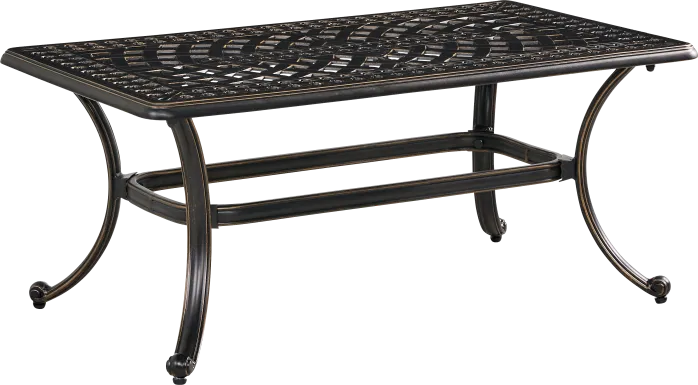Carina Bronze Rectangle Outdoor Cocktail Table