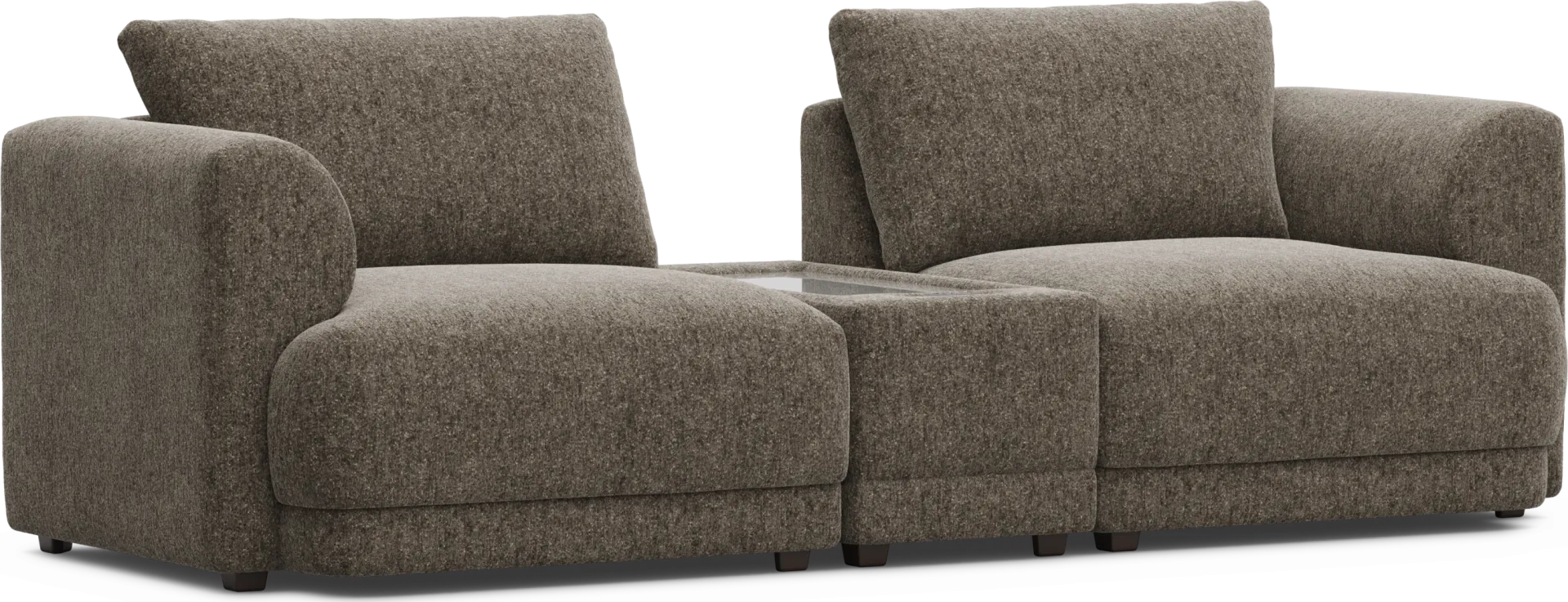 Mink 3 Pc ModularFour with Media Console - Image 1