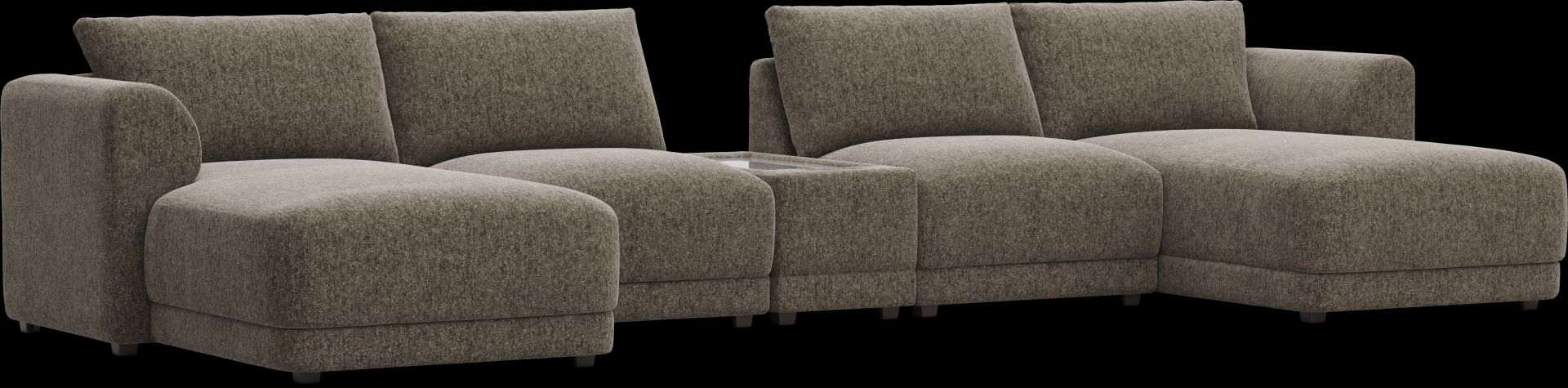 Mink 5 Pc ModularFour with Media Console - Image 1