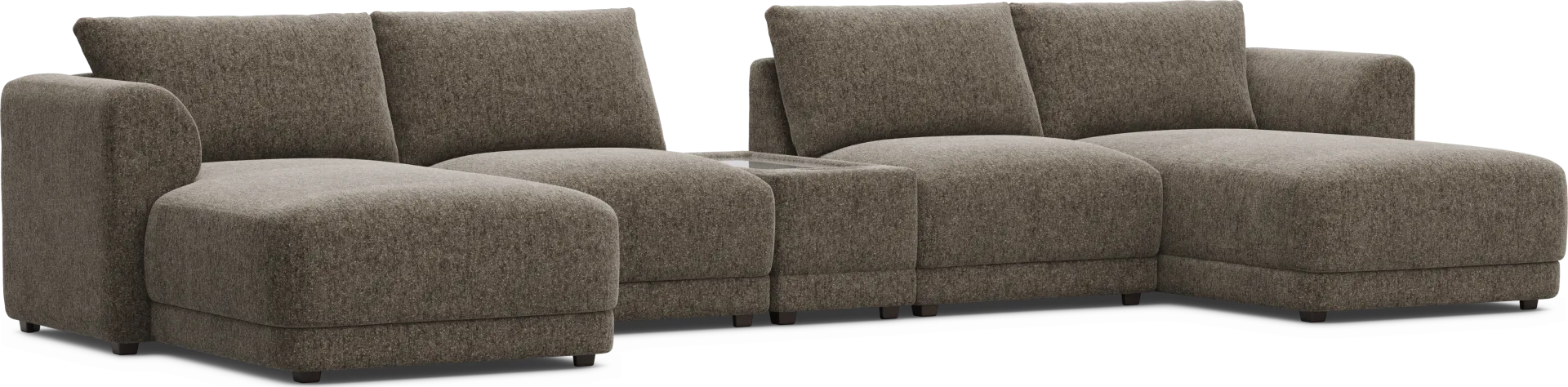 Mink 5 Pc ModularFour with Media Console - Image 1