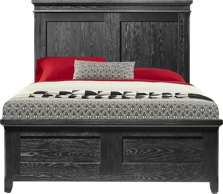 Springville Black 3 Pc Queen Panel Bed