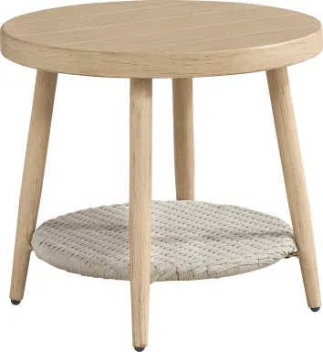 Costa Mesa Natural Outdoor End Table