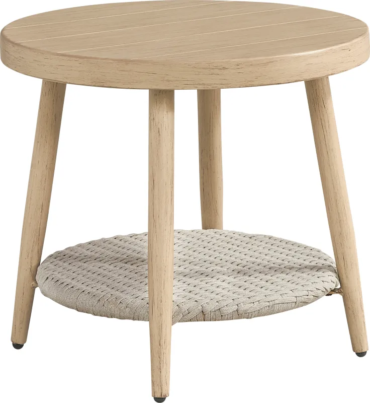 Costa Mesa Natural Outdoor End Table